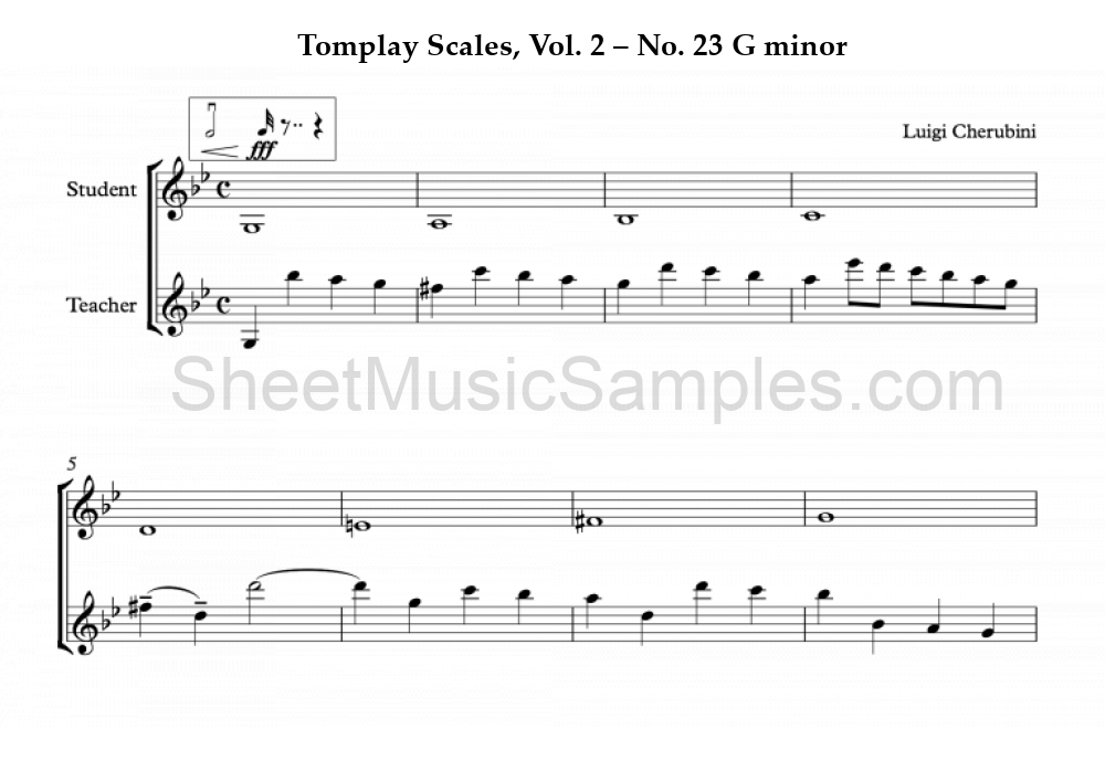 Tomplay Scales, Vol. 2 – No. 23 G minor