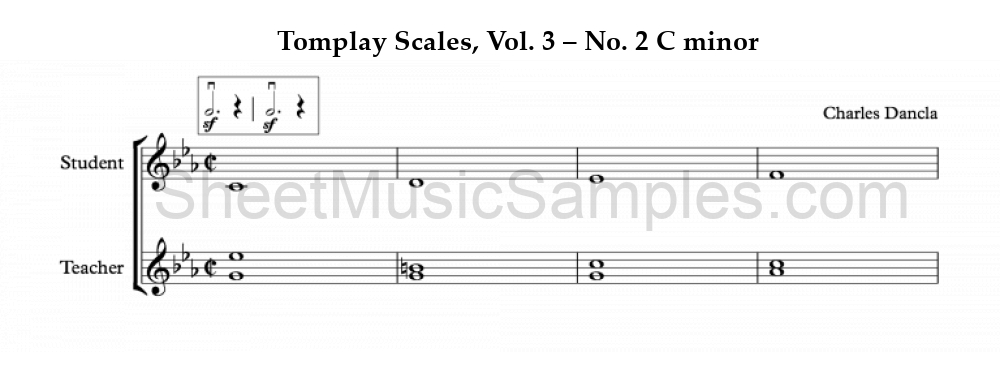 Tomplay Scales, Vol. 3 – No. 2 C minor