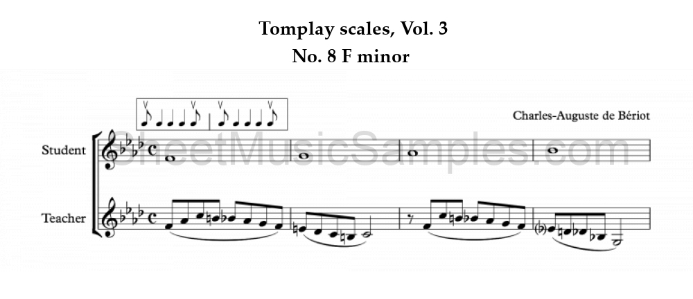 Tomplay scales, Vol. 3 - No. 8 F minor