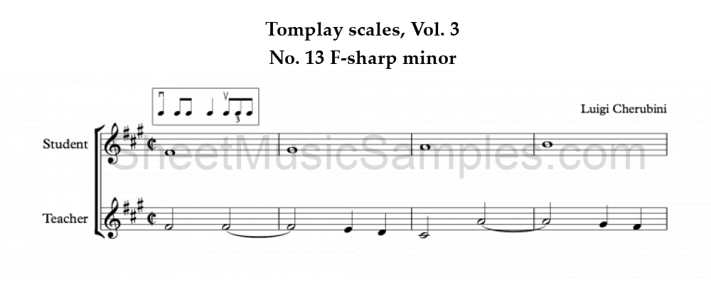 Tomplay scales, Vol. 3 - No. 13 F-sharp minor