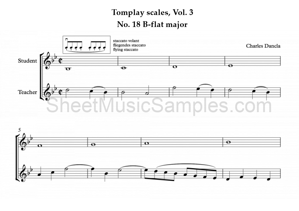 Tomplay scales, Vol. 3 - No. 18 B-flat major