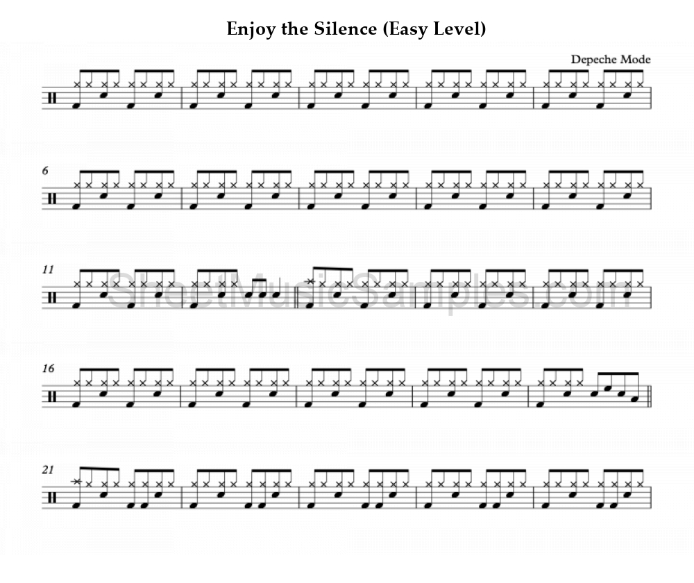 Enjoy the Silence (Easy Level)