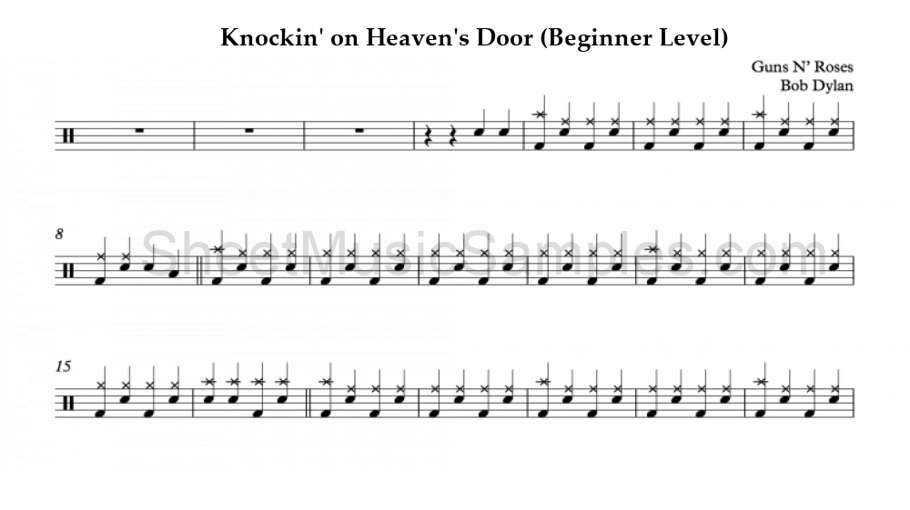 Knockin' on Heaven's Door (Beginner Level)