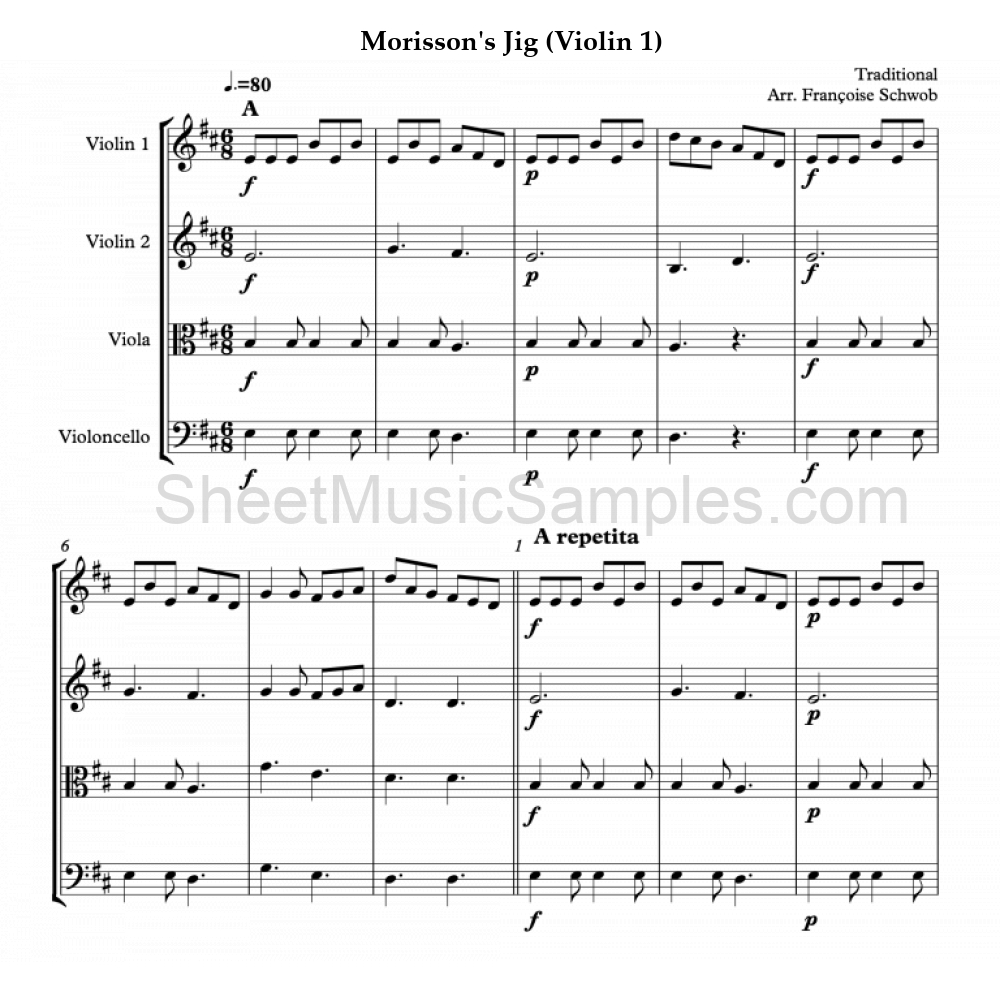 Morisson's Jig (Violin 1)