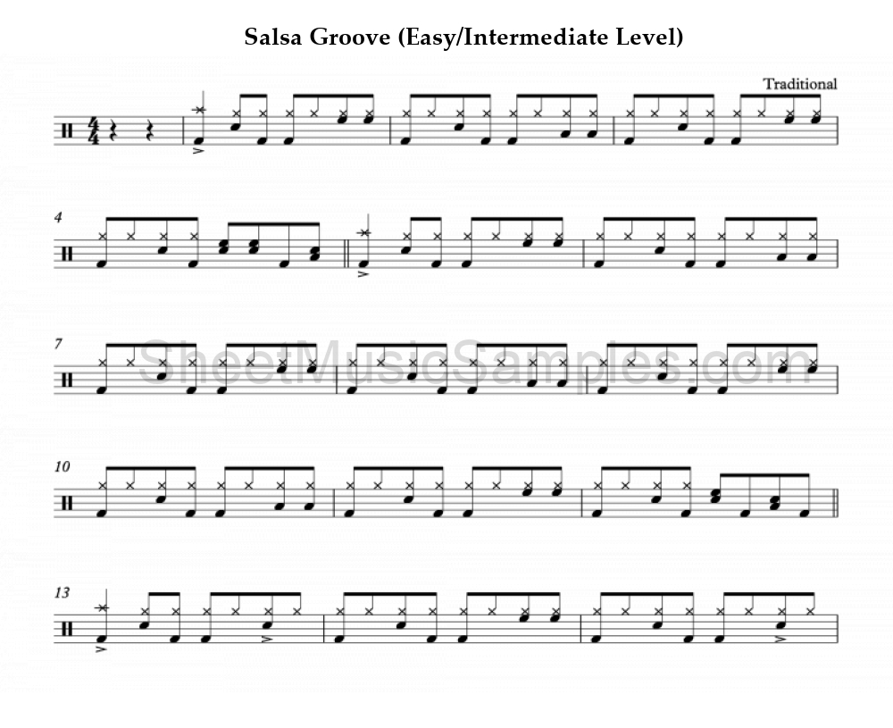 Salsa Groove (Easy/Intermediate Level)