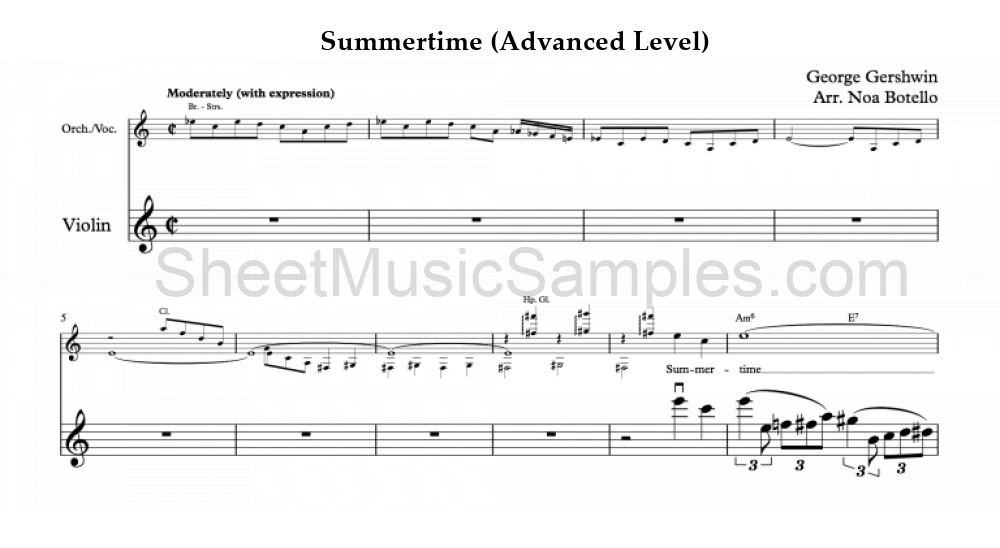 Summertime (Advanced Level)