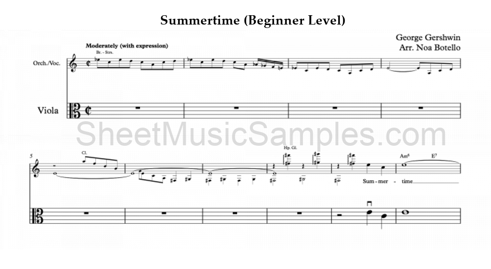 Summertime (Beginner Level)