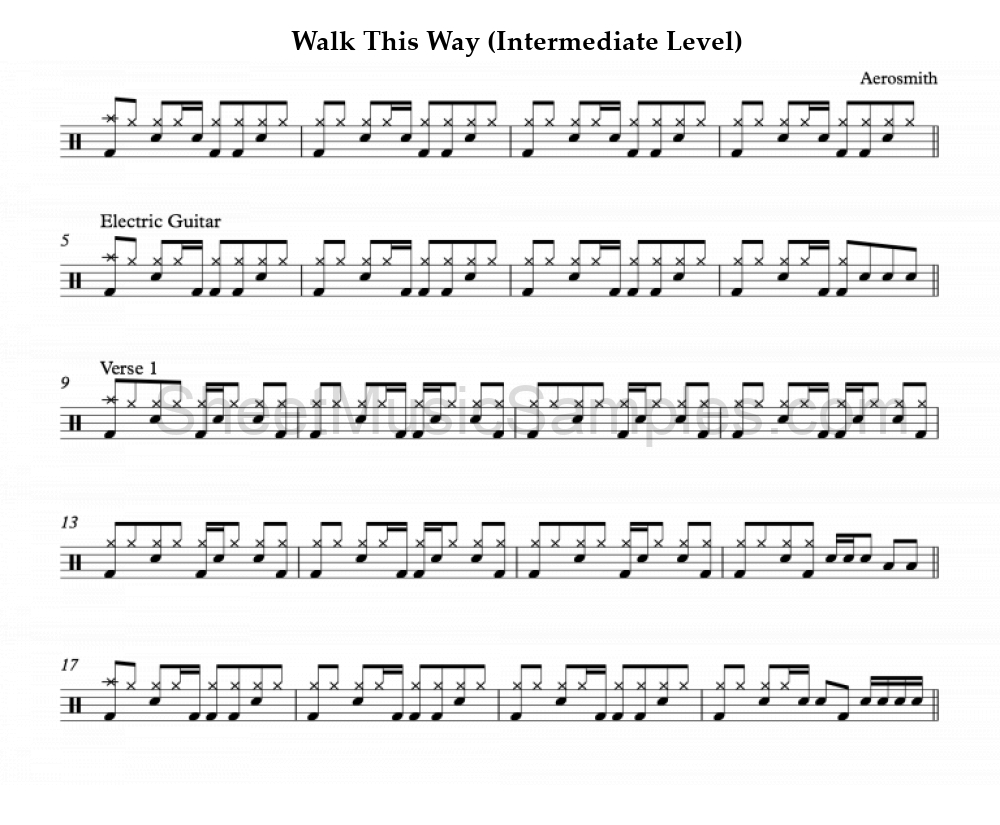 Walk This Way (Intermediate Level)