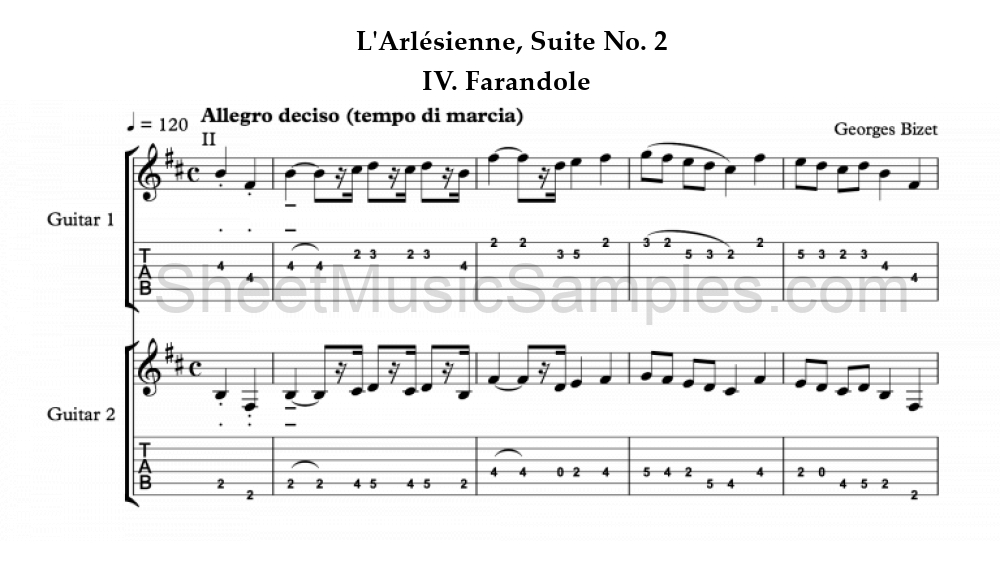 L'Arlésienne, Suite No. 2 - IV. Farandole