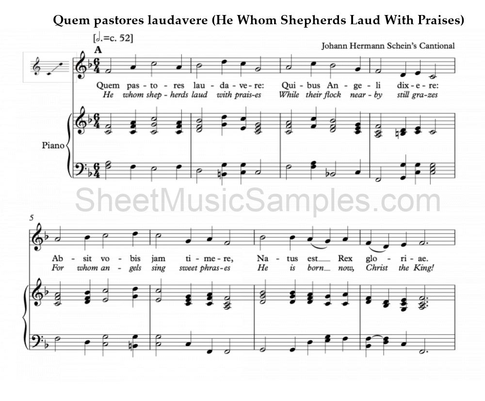 Quem pastores laudavere (He Whom Shepherds Laud With Praises)