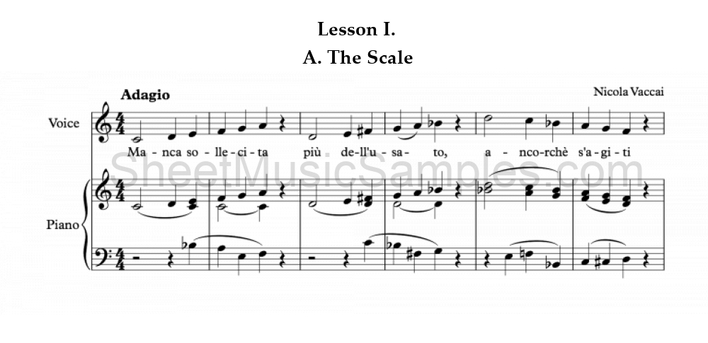 Lesson I. - A. The Scale