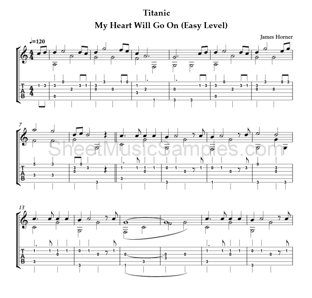 Titanic - My Heart Will Go On (Easy Level)