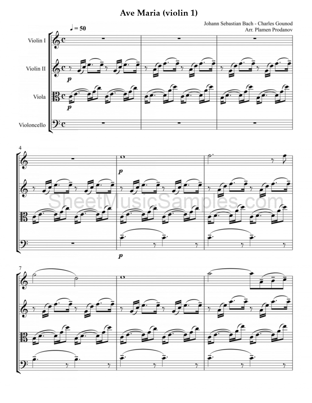 Ave Maria (violin 1)