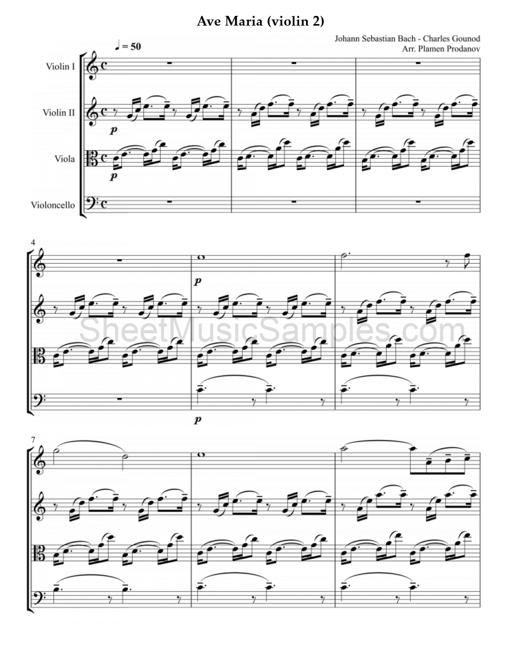 Ave Maria (violin 2)