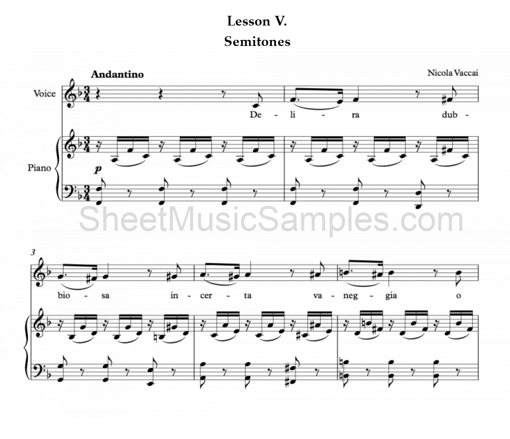 Lesson V. - Semitones