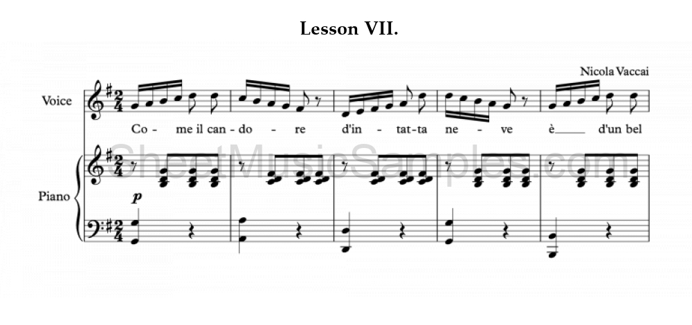 Lesson VII.