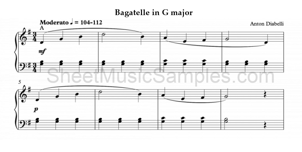 Bagatelle in G major