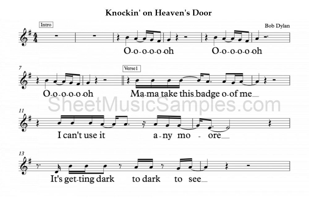 Knockin' on Heaven's Door