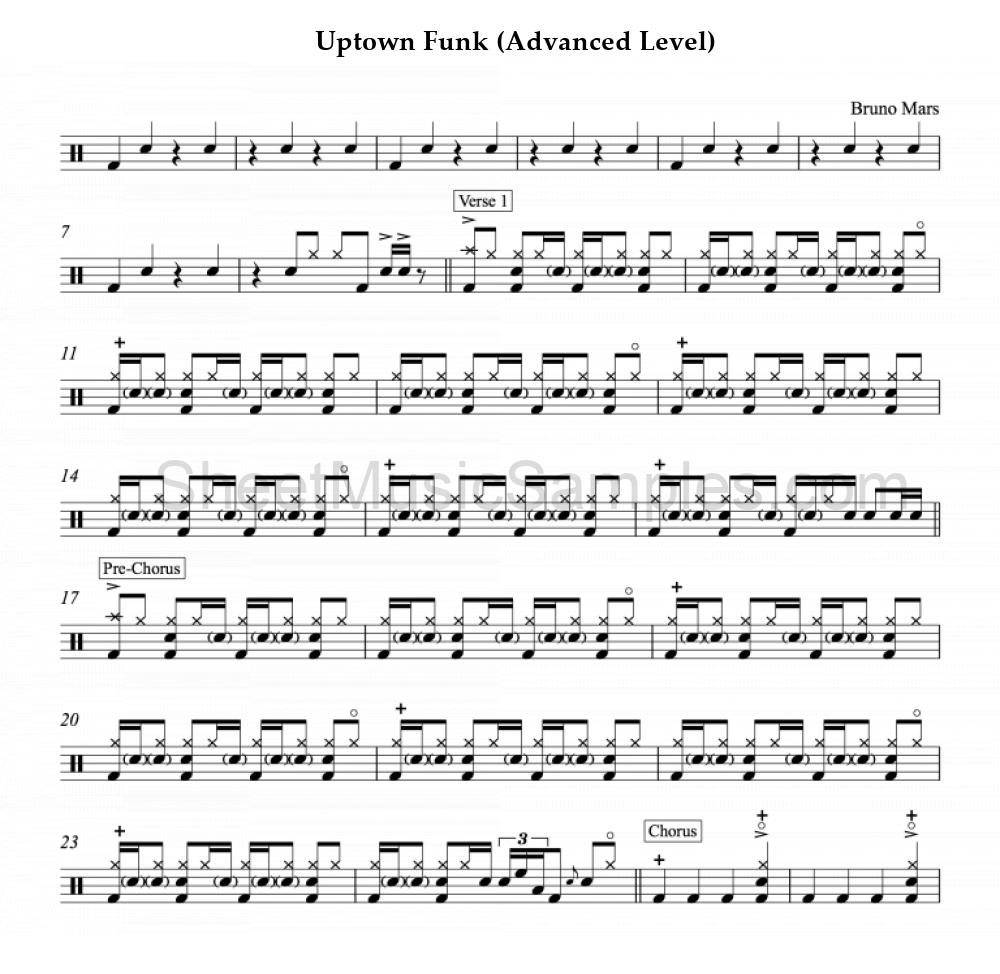 Uptown Funk (Advanced Level)