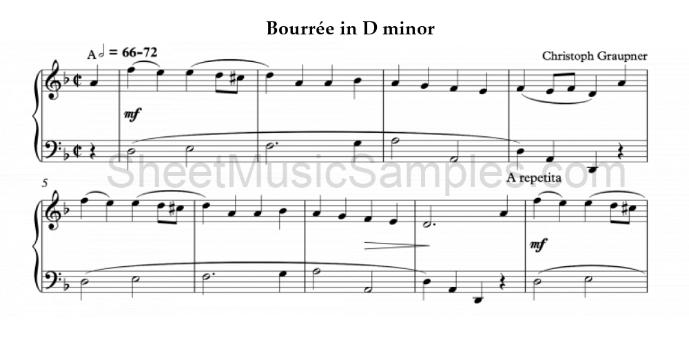 Bourrée in D minor