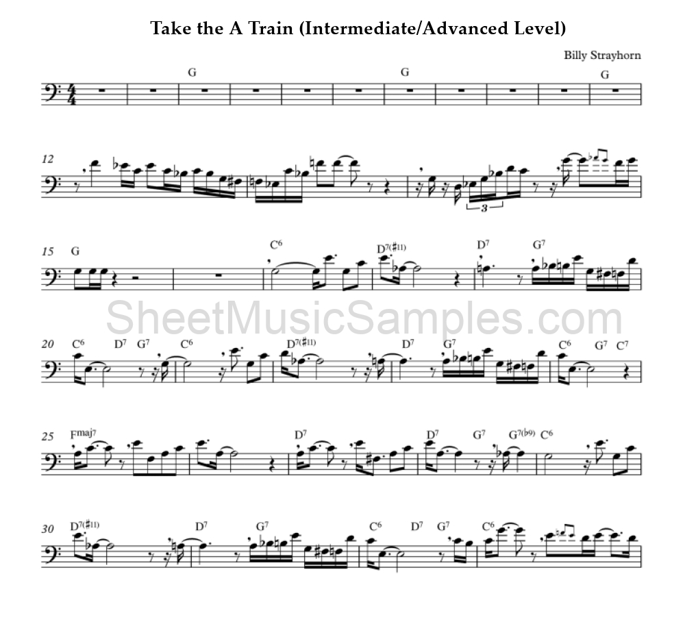 Take the A Train (Intermediate/Advanced Level)