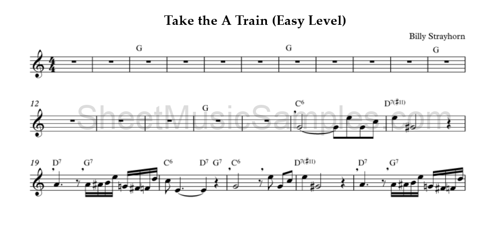 Take the A Train (Easy Level)