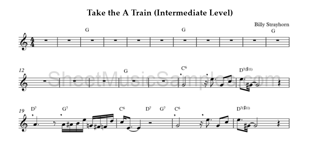 Take the A Train (Intermediate Level)