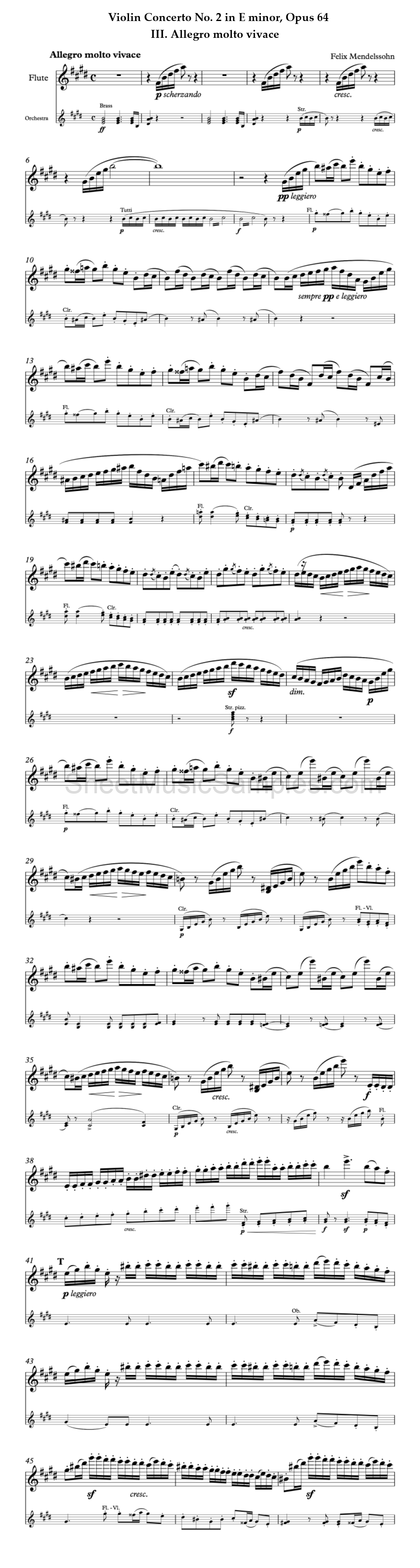 Violin Concerto No. 2 in E minor, Opus 64 - III. Allegro molto vivace