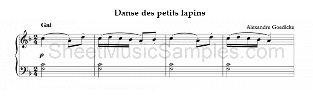 Danse des petits lapins