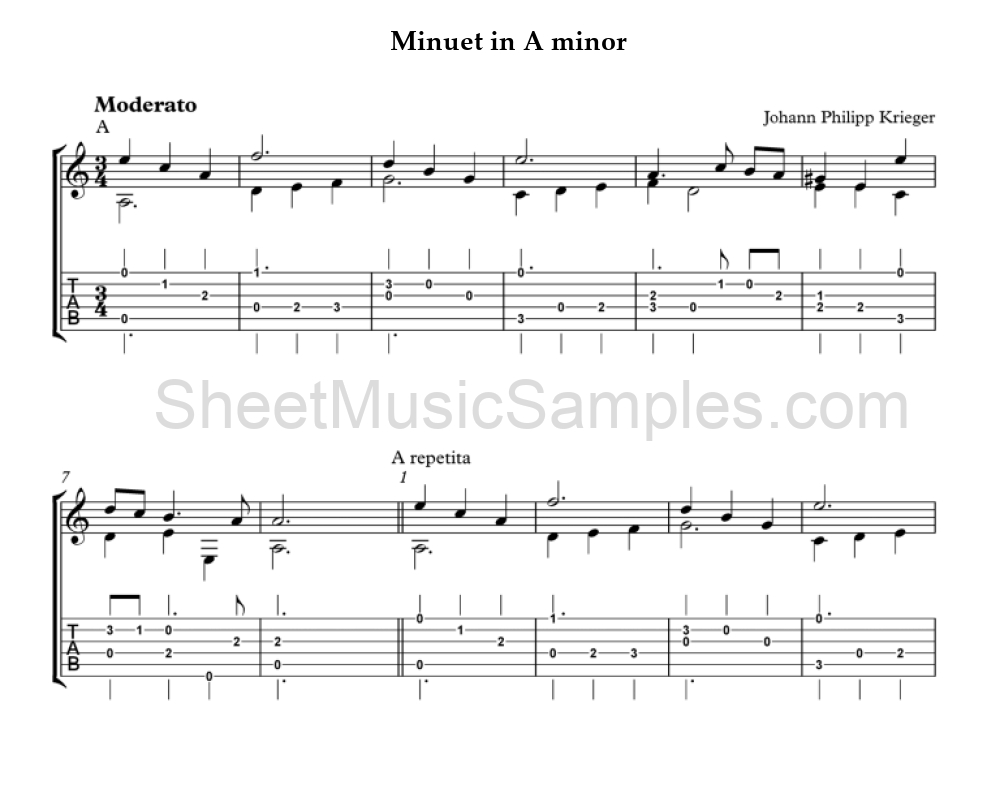 Minuet in A minor