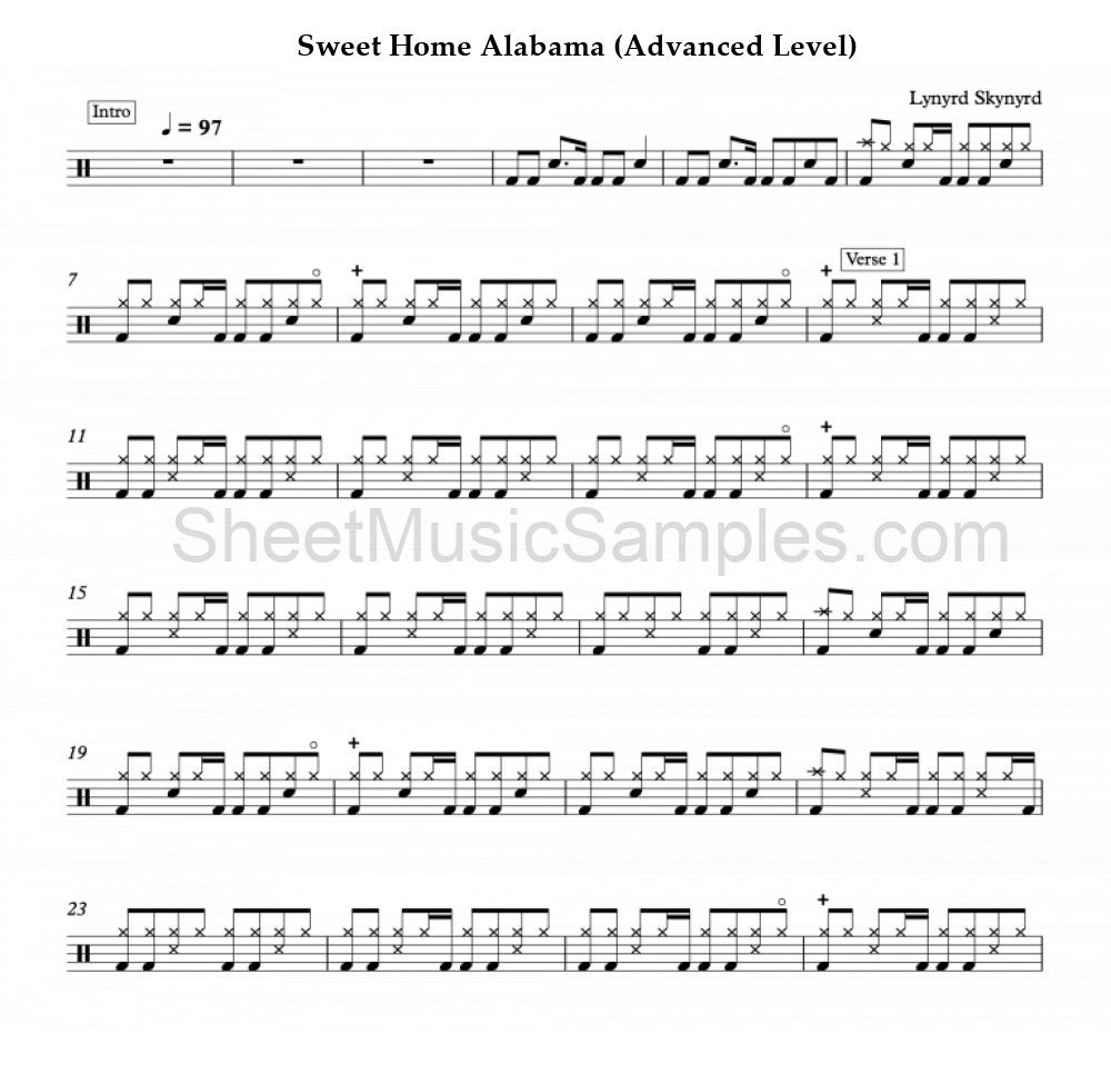 Sweet Home Alabama (Advanced Level)