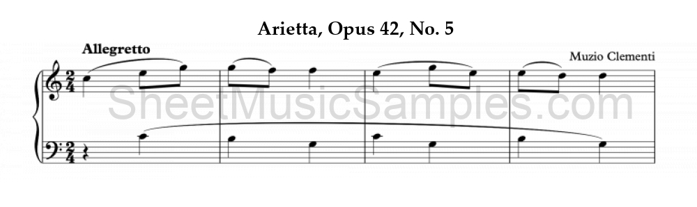 Arietta, Opus 42, No. 5