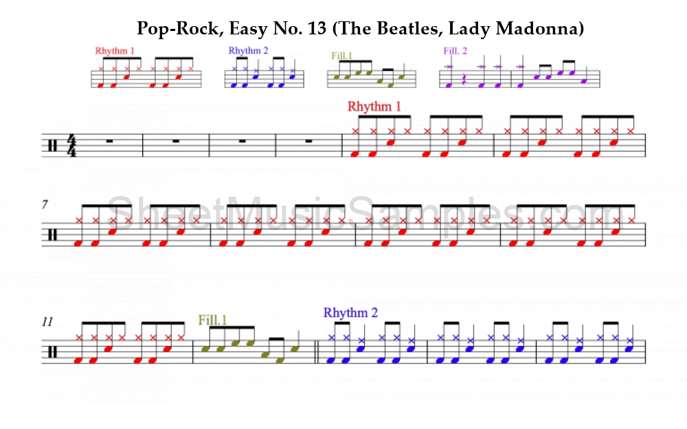 Pop-Rock, Easy No. 13 (The Beatles, Lady Madonna)