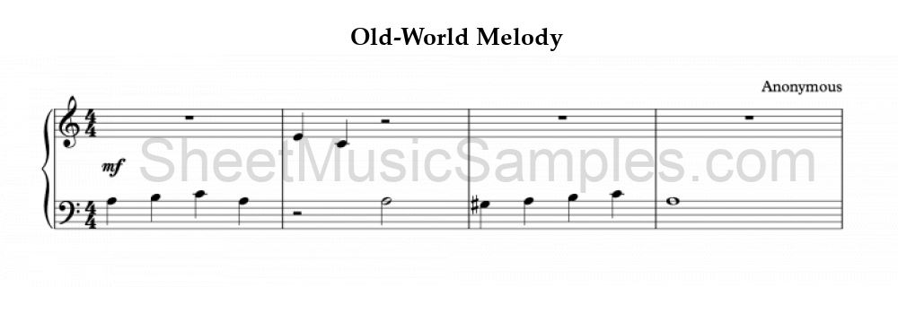 Old-World Melody