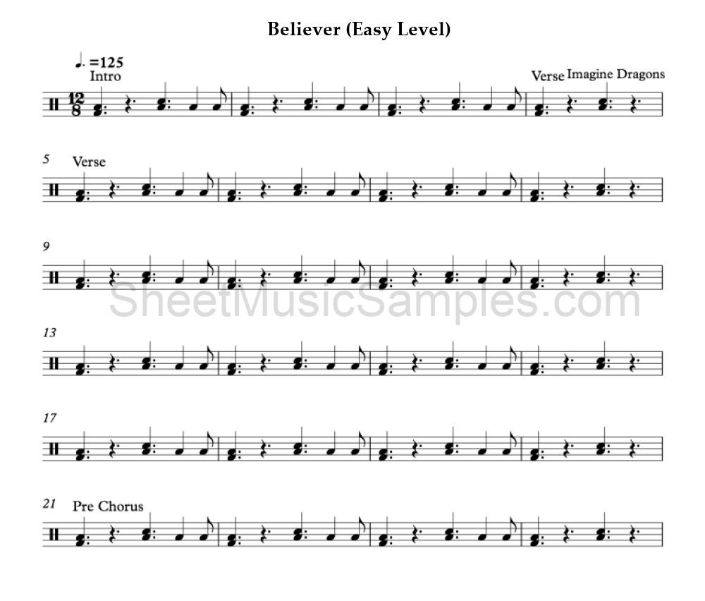 Believer (Easy Level)