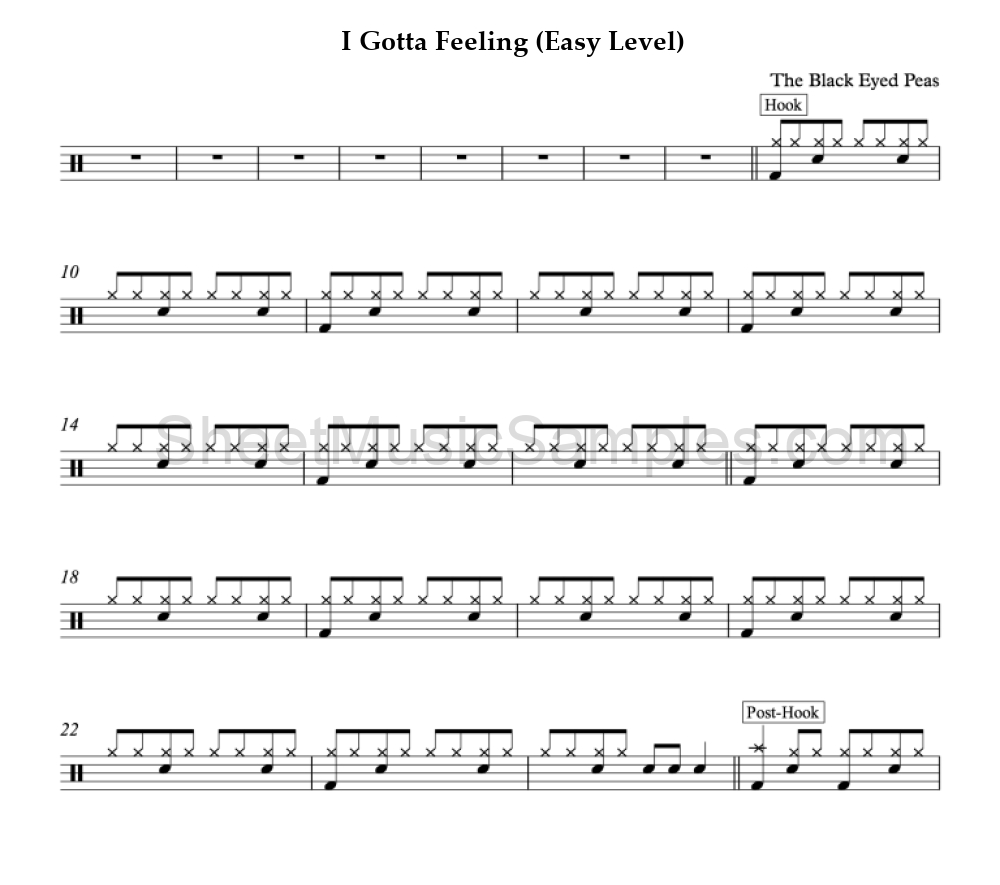 I Gotta Feeling (Easy Level)