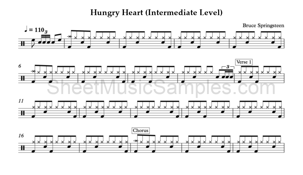 Hungry Heart (Intermediate Level)