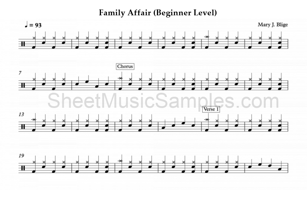 Family Affair (Beginner Level)