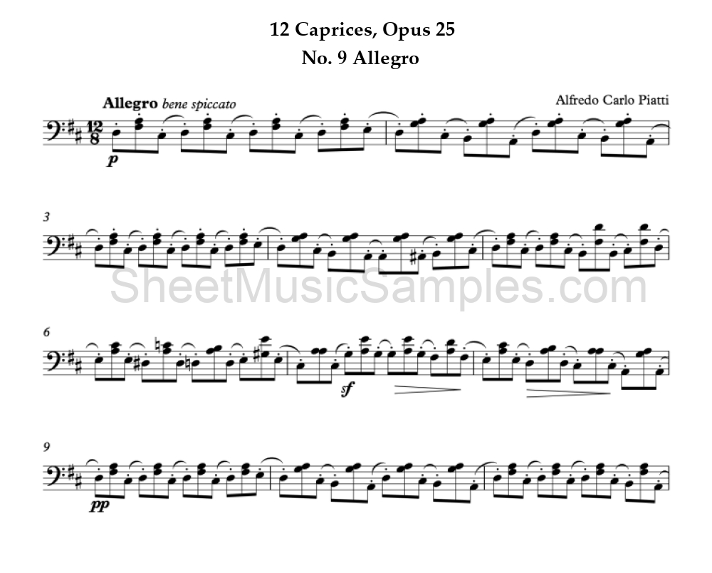 12 Caprices, Opus 25 - No. 9 Allegro