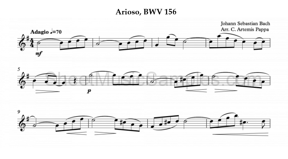 Arioso, BWV 156