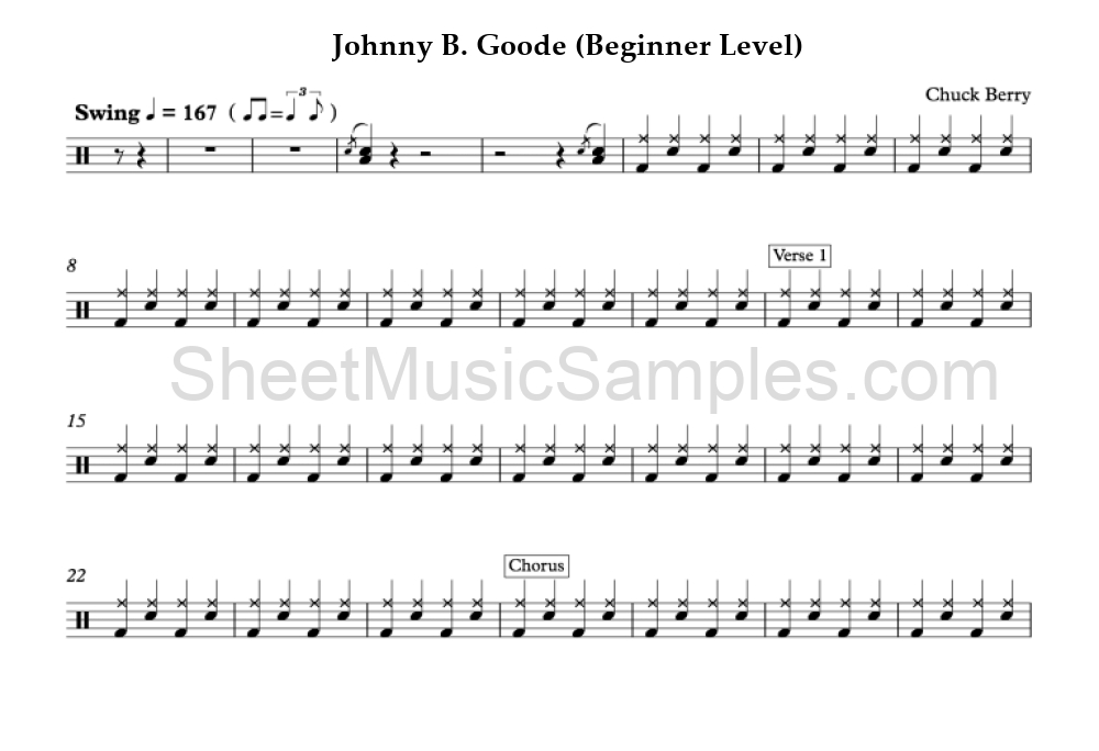 Johnny B. Goode (Beginner Level)