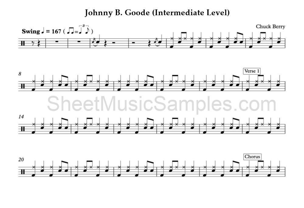 Johnny B. Goode (Intermediate Level)