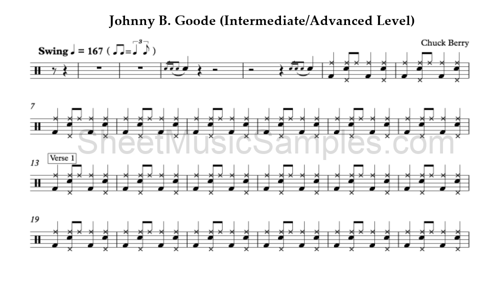 Johnny B. Goode (Intermediate/Advanced Level)