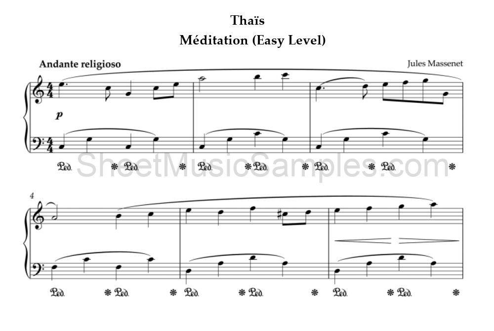 Thaïs - Méditation (Easy Level)