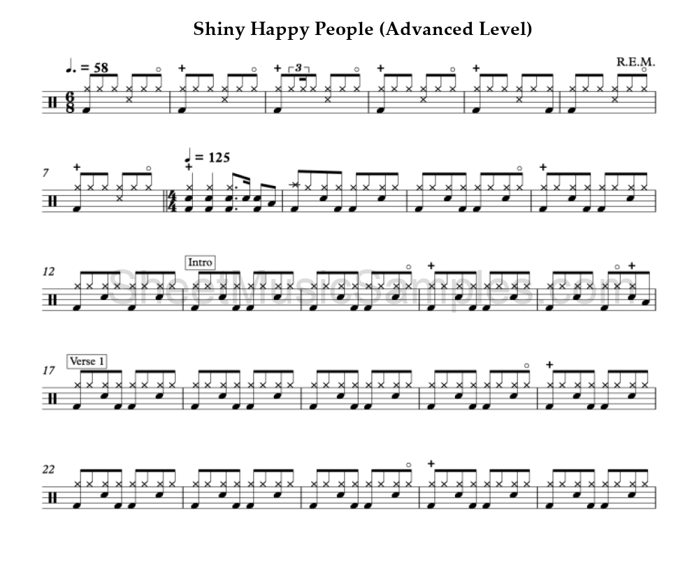 Shiny Happy People (Advanced Level)