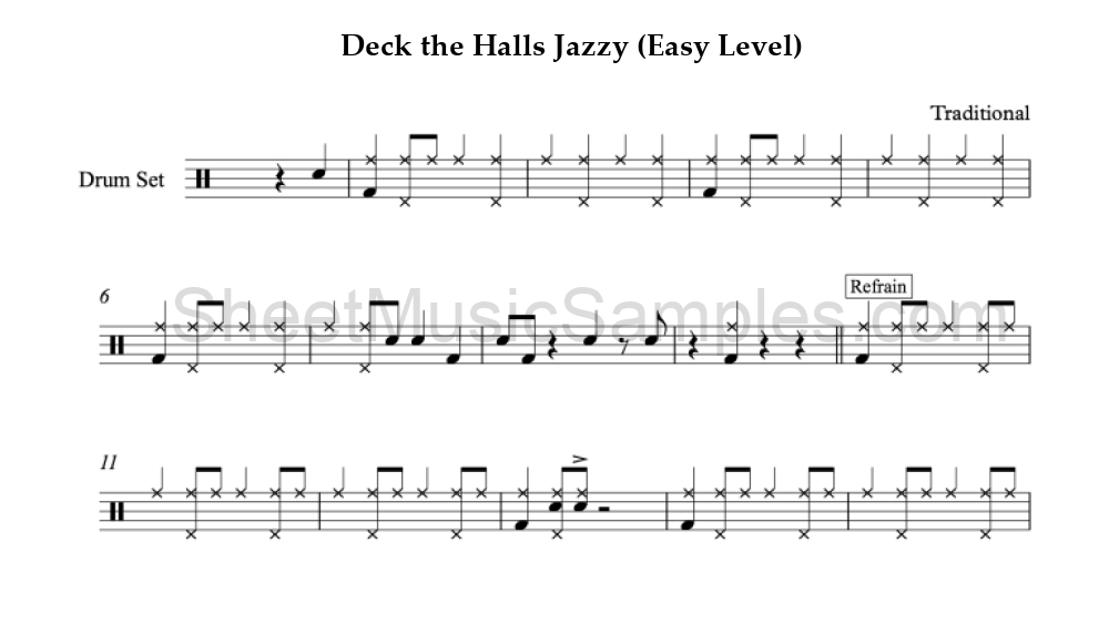 Deck the Halls Jazzy (Easy Level)