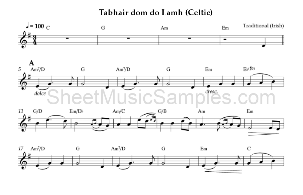 Tabhair dom do Lamh (Celtic)