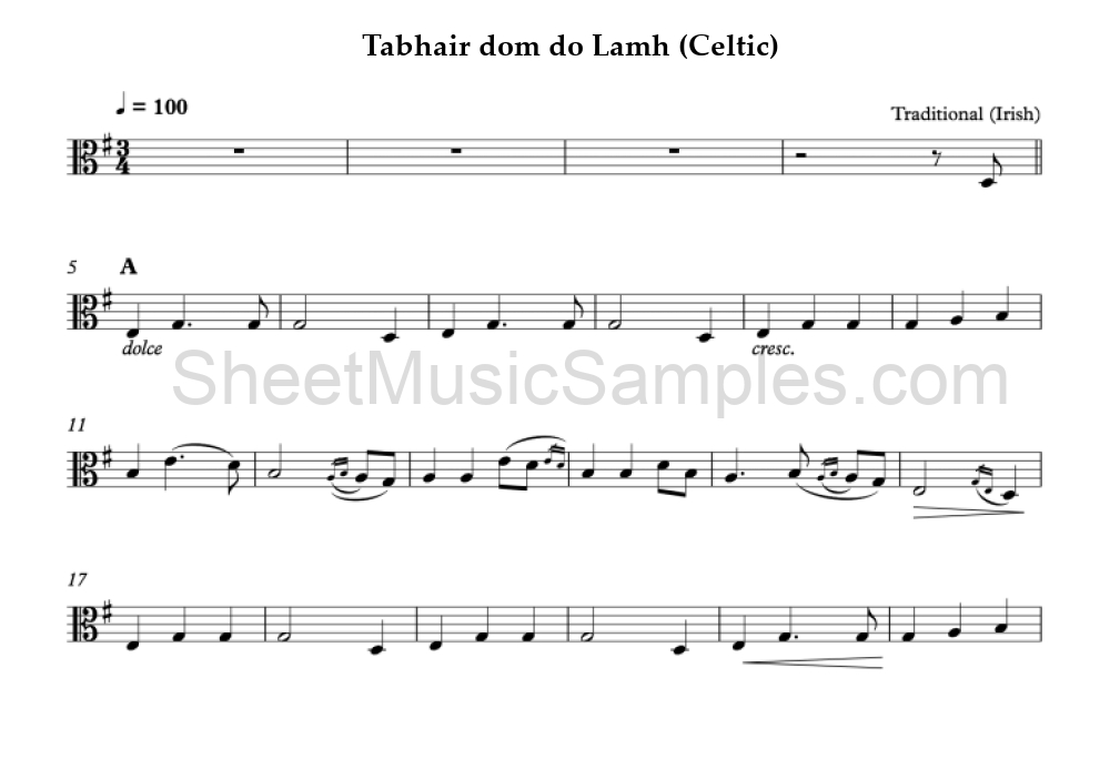 Tabhair dom do Lamh (Celtic)