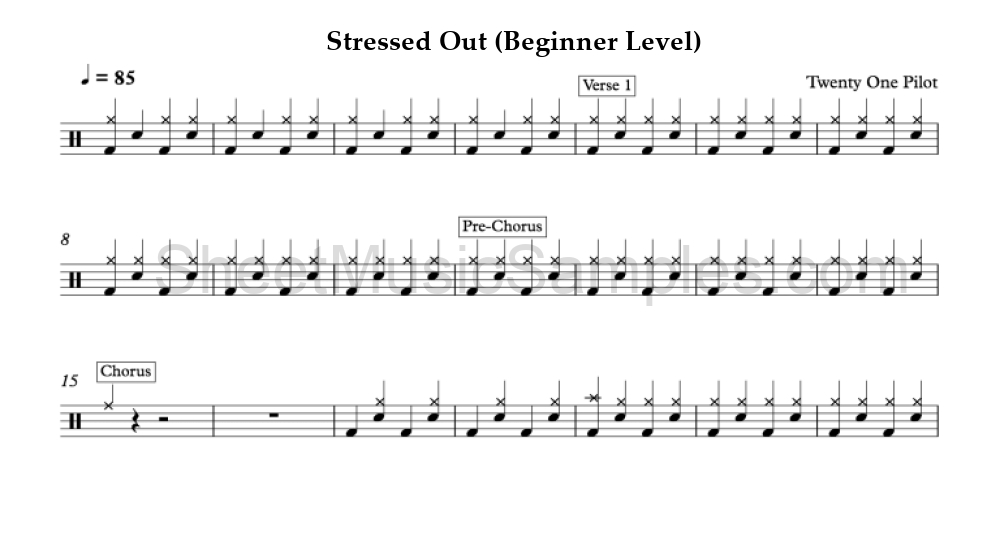 Stressed Out (Beginner Level)