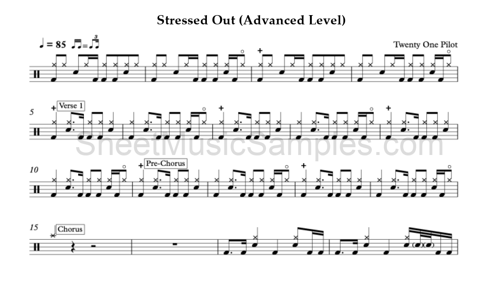 Stressed Out (Advanced Level)